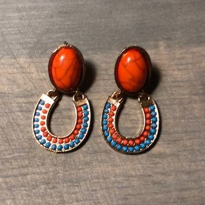 Stunning coral earrings